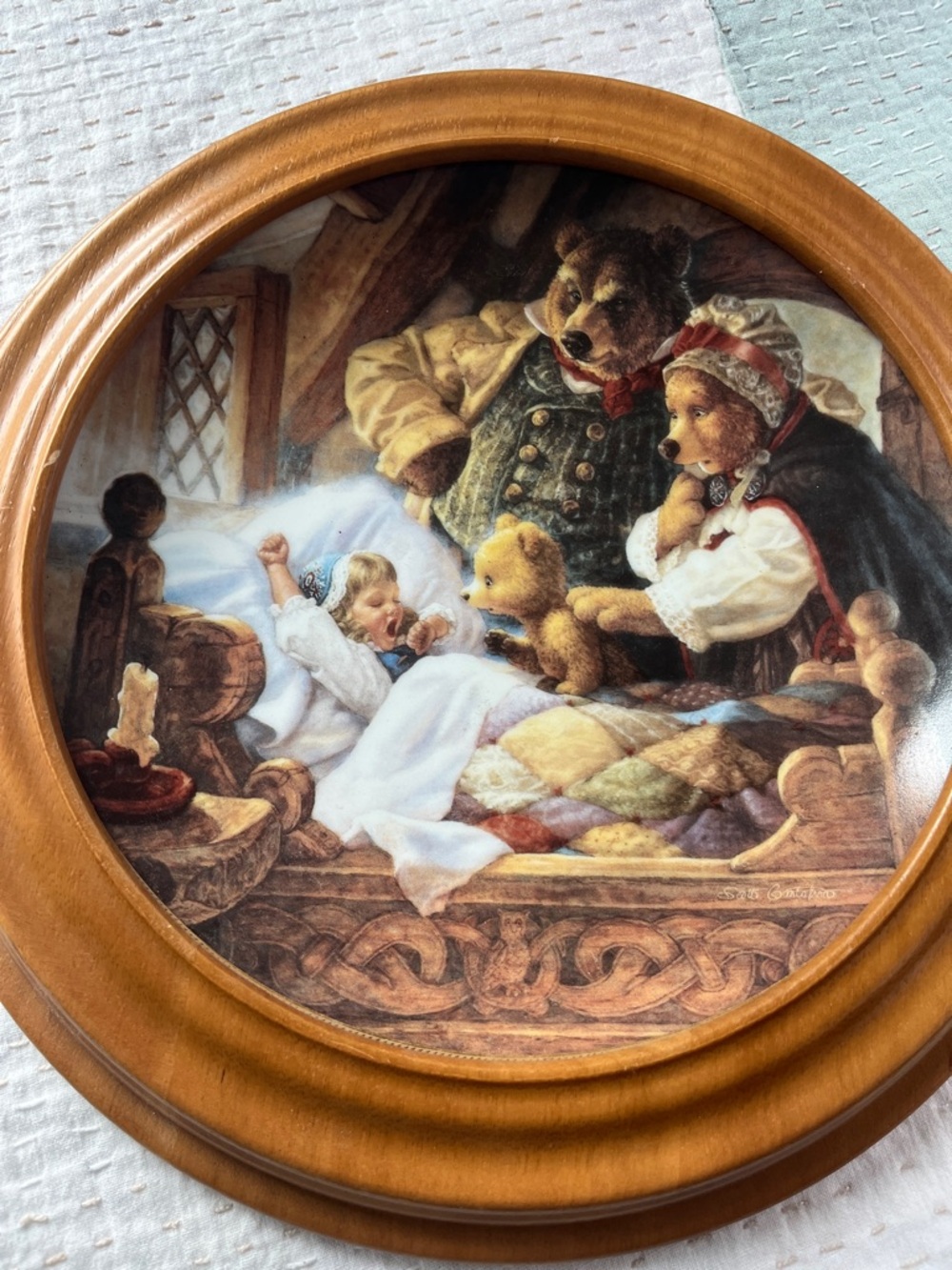 goldilocks and the three bears plate